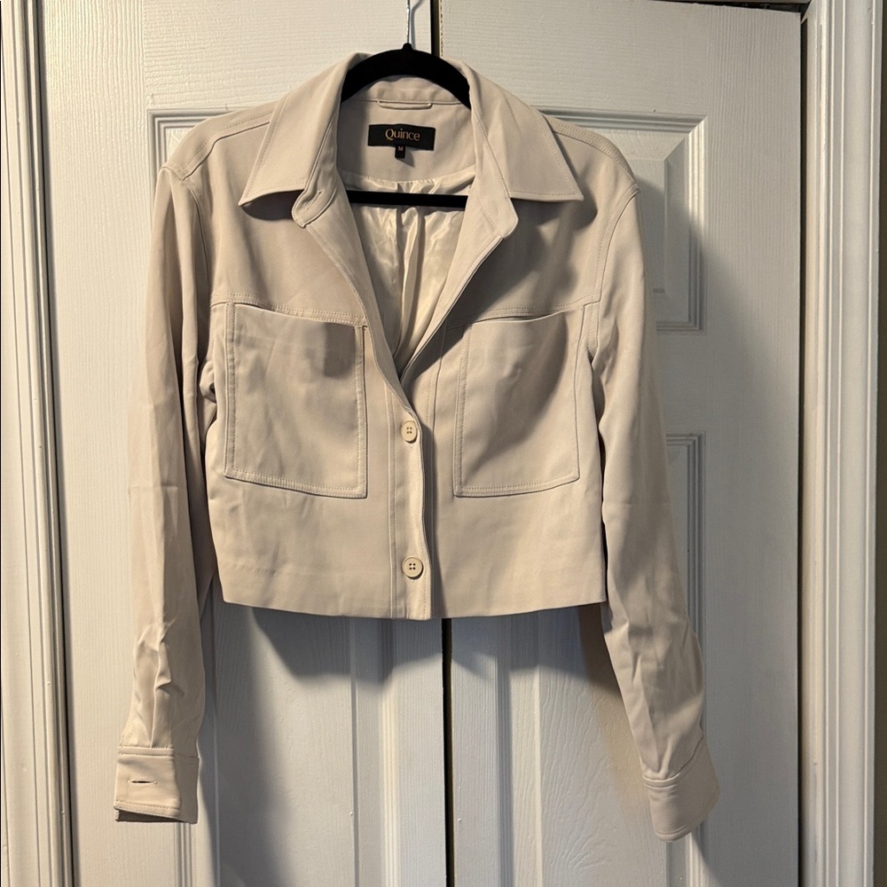 Quince Cream Women's Cropped Lightweight Jacket